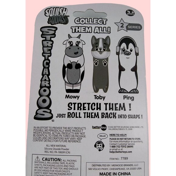 Stretchy Squishy Cow Stretcharoos Cowy Figure Toy Bettertoyz Squeezable Squish - Picture 10 of 16
